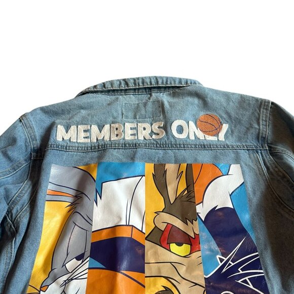 Members Only Looney Tunes Space Jam A New Legacy Denim Jacket Size Large NWT - Picture 10 of 15